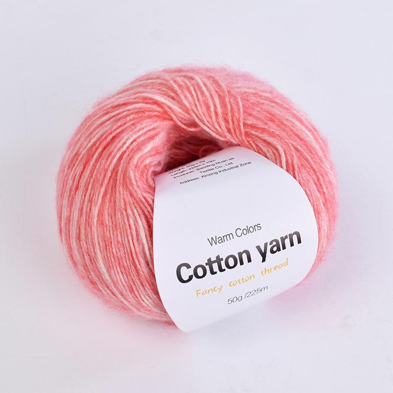 

1 шт. Ручная работа Пряжа из чистого хлопка Ручная линия Подарок Настоящая шелковая шерстяная нить Секционная окрашенная шерстяная пряжа Многоэлементная