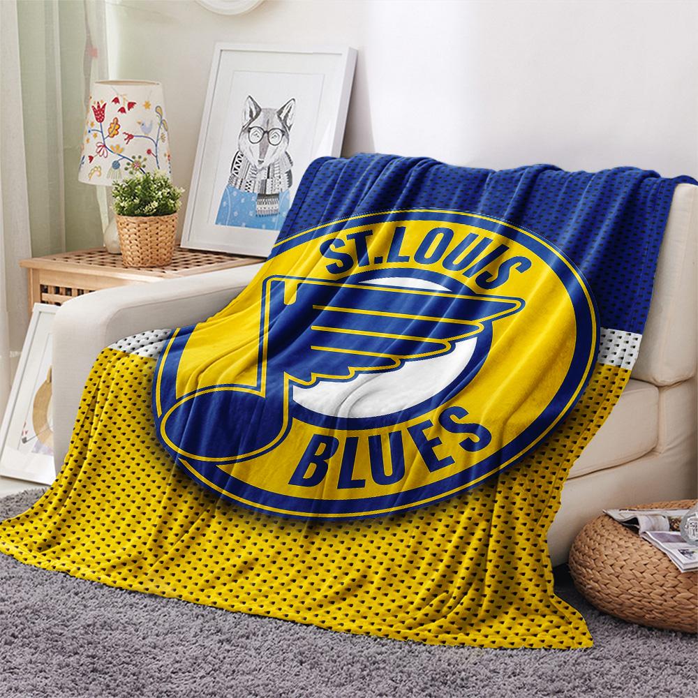 St. Louis Blues Flanelldecke, Hohe Qualität, Bequem für alle Jahreszeiten, Heimdekoration, Wärme und Komfort