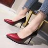 European and American spring new high heels stiletto single shoes pointed gradual change color nightclub large size shoes