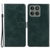 For Motorola Edge 60 Pro 5G Case Calf Texture PU Leather Wallet Phone Cover with Wrist Strap