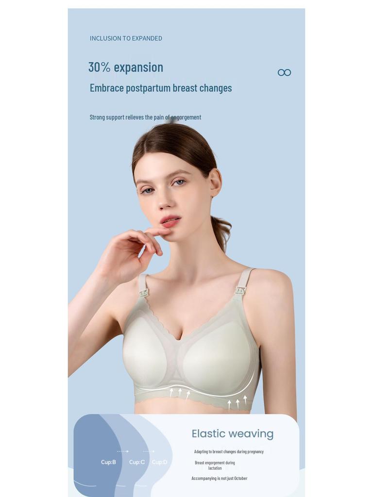 Leichter Umstands- und Still-BH in Übergröße: Ultradünn, Bescheidene Passform für Schwangerschaft & Wochenbett