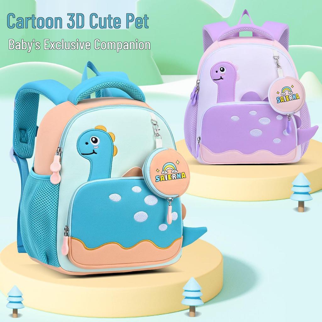 2025 Cute Dinosaur Lightweight Large Capacity Backpack for Kids Aged 2-6