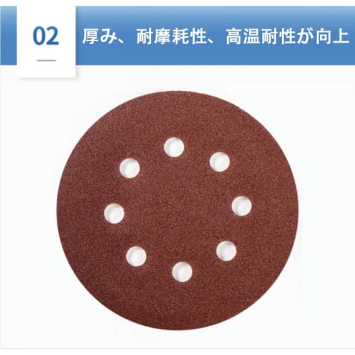MINBOOT Water-Resistant Sandpaper, 24-Piece Set (320, 400, 600, 800, 1000, 1200, 1500, 2000, 3 Each) Round, 125mm Diameter, 8-Hole Disc Sander, Sandin