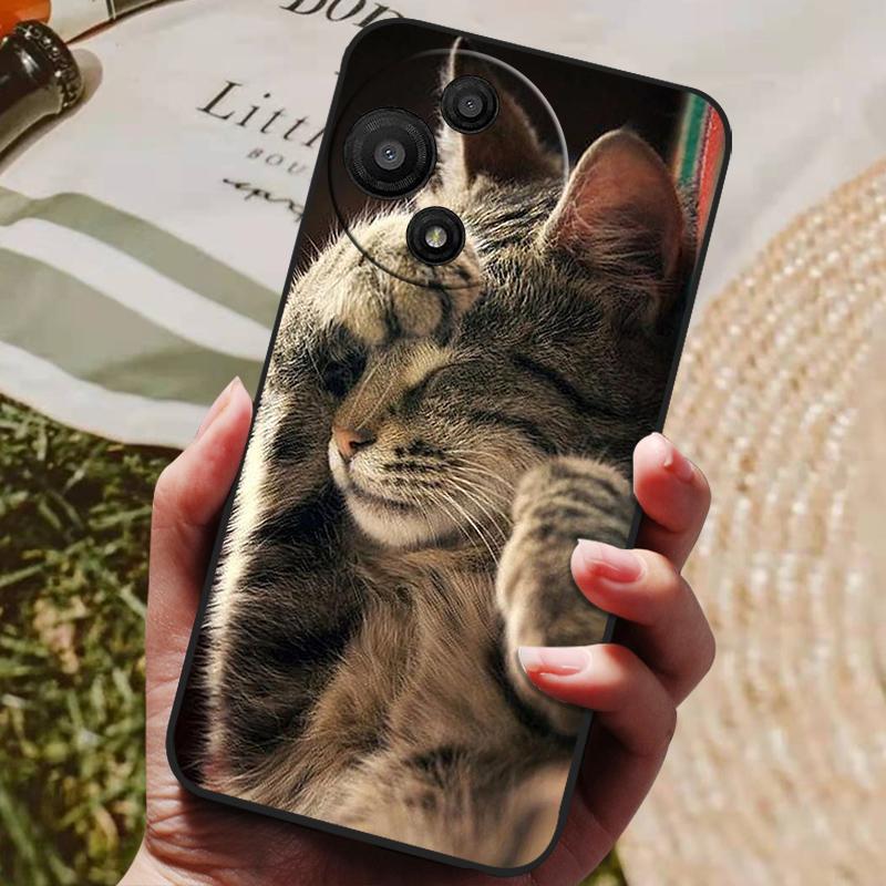 Covers For TCL 60 SE NxtPaper 5G Soft Case Cute Cat Print Silicone Cover for TCL 60SE NxtPaper 5G Case Full Protective Fundas