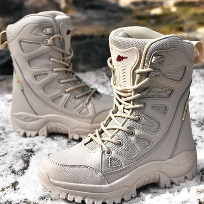 36-46 High-Top-Herren-Outdoor-wasserdichte Kampfstiefel, hohe Röhre, Damen-Wüstenstiefel, Winter-Schneestiefel