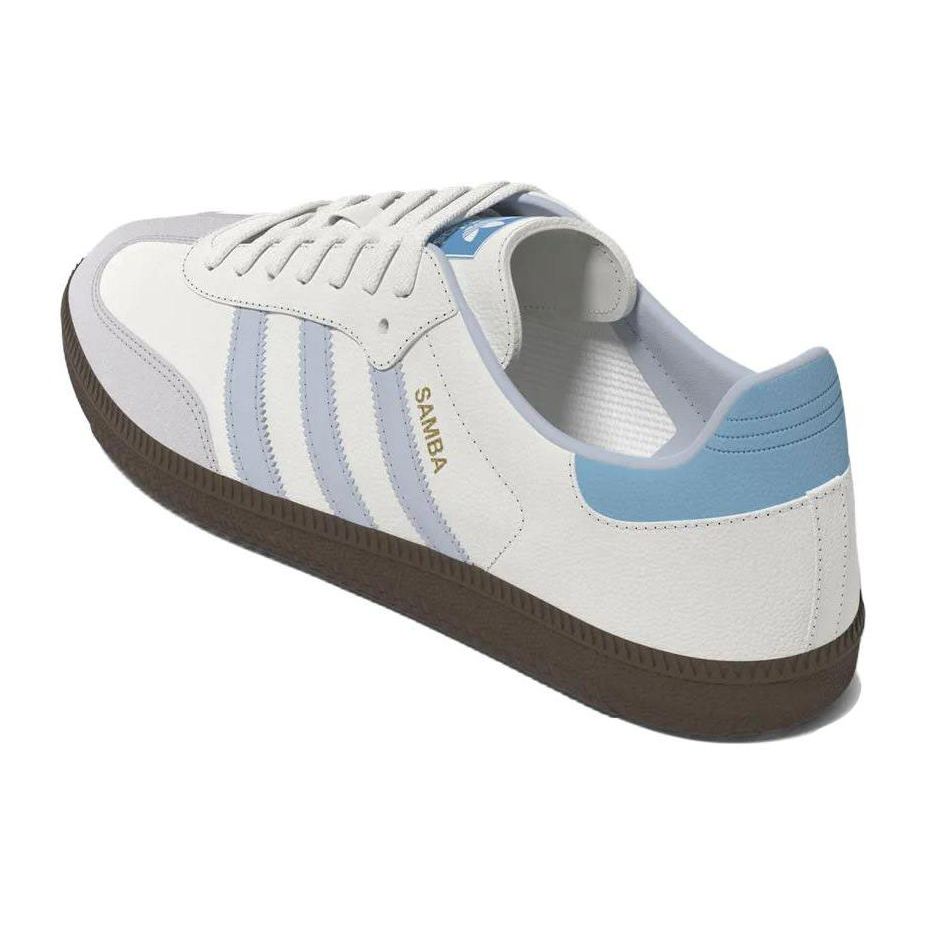 adidas Samba OG White Halo Blue Unisex Sneakers Core-White Gum-5 ID2055