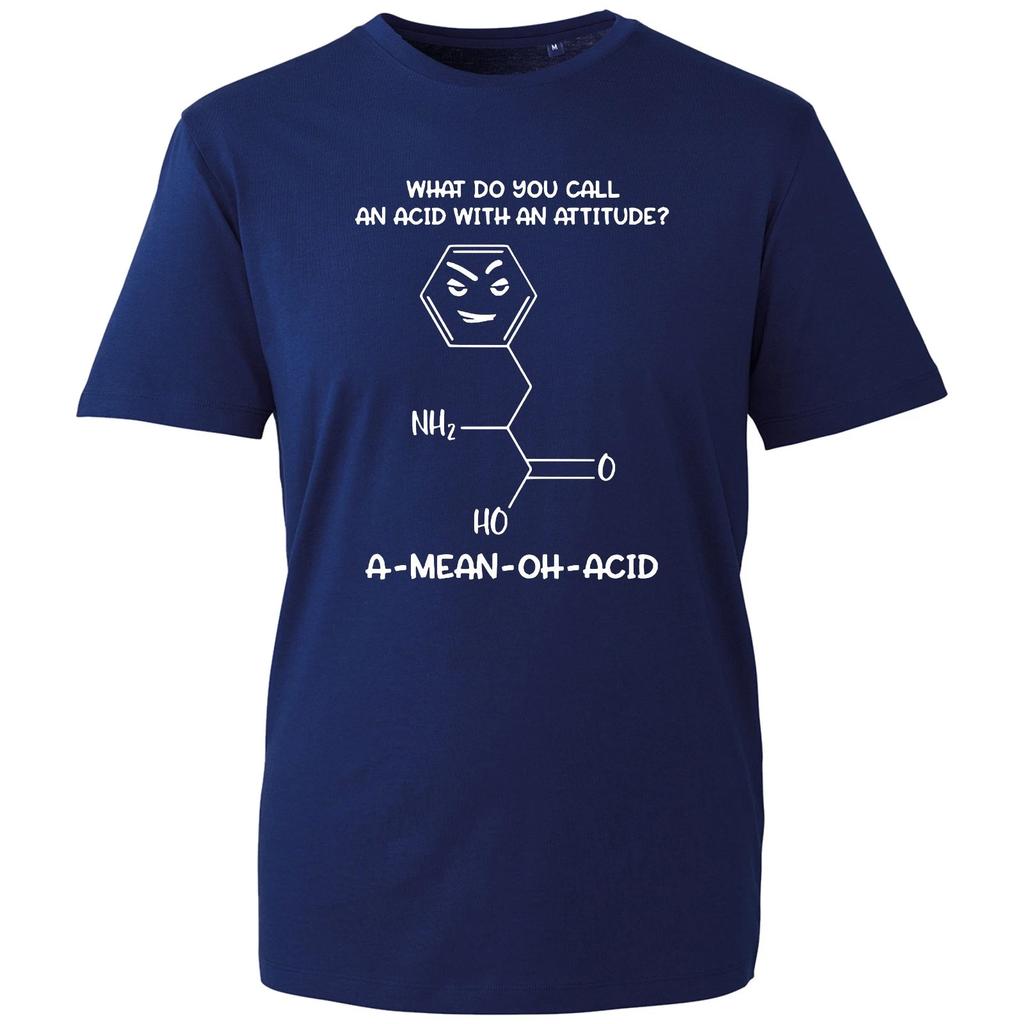 An Acid With An Attitude T-shirt Funny Chemistry Joke Top Men's Unisex Gift Tee