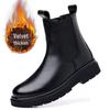 Men's Chelsea Boots, Autumn/Winter British Style, Plus Velvet Mid-High Martin Boots