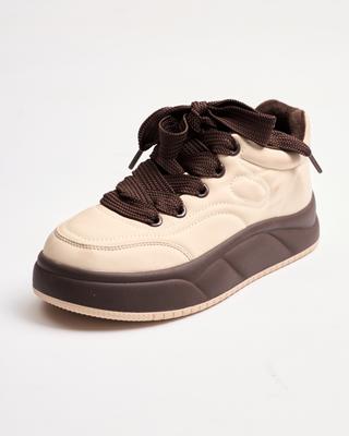 Demi-season Boots Sarvina 32800 36 Beige Leather Velour