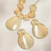 European and American Geometric Discs Are Exaggerated, Simple and Elegant Atmospheric Necklaces, Earrings and Jewelry Sets.