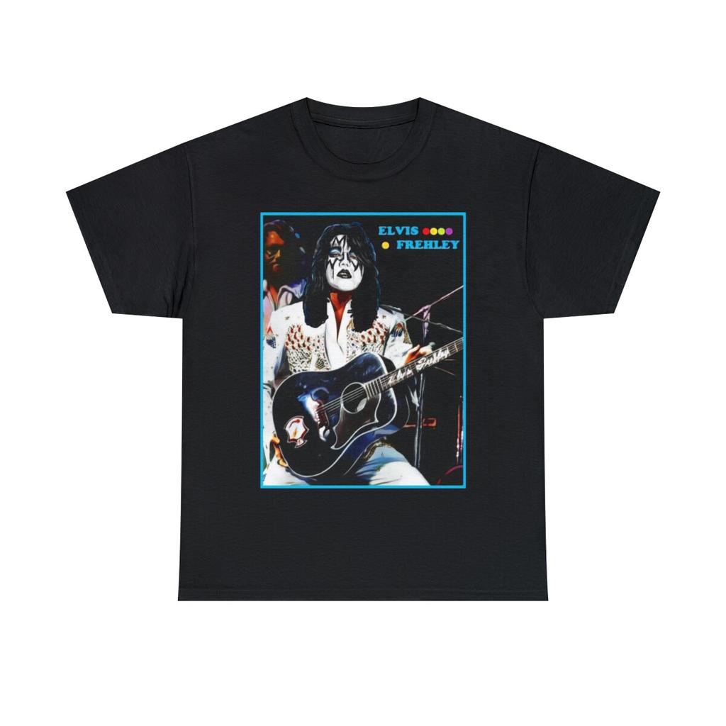 Elvis Frehley Kiss mash up Short Sleeve Tee