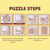 Wooden Animal Cat Jigsaw Puzzles Irregular Shaped Animal Shape Puzzles  Montessori Toys