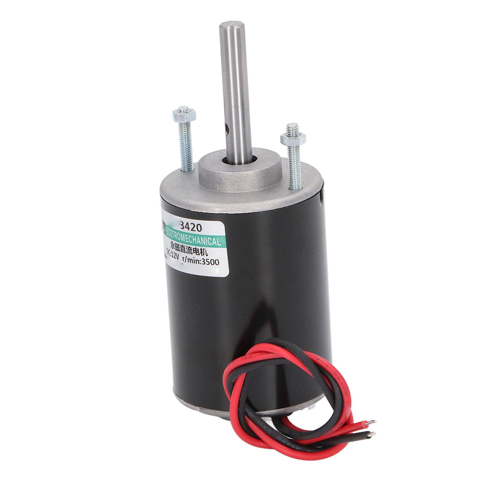

12V 30W High Speed Permanent Magnet DC Motor 3420 Forward Reverse 3000RPM Electric Permanent Magnet Motor