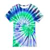 Ropa de Verano para Niños con Estampado Digital 3D, Pigmento Colorido, Holgada, Casual, Moda, Camiseta de Manga Corta