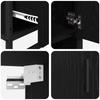 Bathroom Furniture Set 3 Pcs Black Oak Effect Wood Based Material