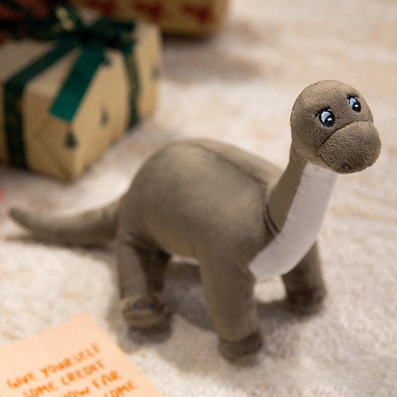 Coleção de Pelúcias de Dinossauro Braquiossauro Velociraptor Com Algodão PP Confortável Para Crianças