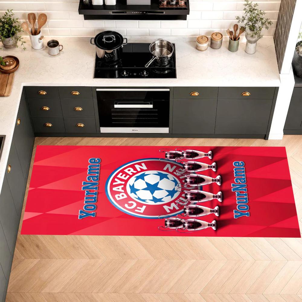 Fc Bayern Mnchen Customize Your Name Kitchen Rug Runner Rug Laundry Mat Hallway Entryway The Best Gift Choice