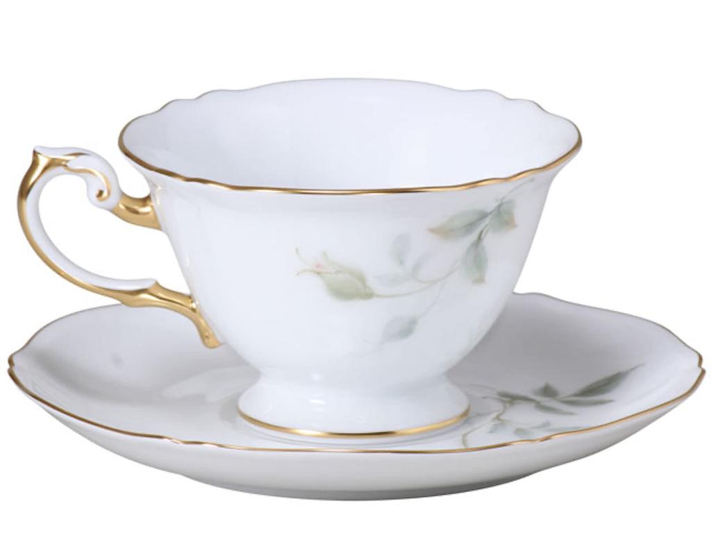 Okura Art Pottery Fairy Rose "Matilda" Cup & Saucer, Coffee/Tea, Approx. 200cc, Made In Japan, 70c/5701