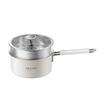 Kastrull i rostfritt stål med ånginsats