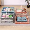Inklapbare Opbergkrat Plastic Opvouwbare Opbergmand Grote Capaciteit Stapelbare Krat met Handvatten voor Kantoor Slaapkamer Keuken Speelkamer