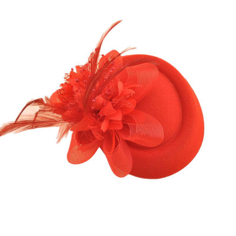 Diadema da sposa vintage in tulle e piume - Tendenza europea e americana