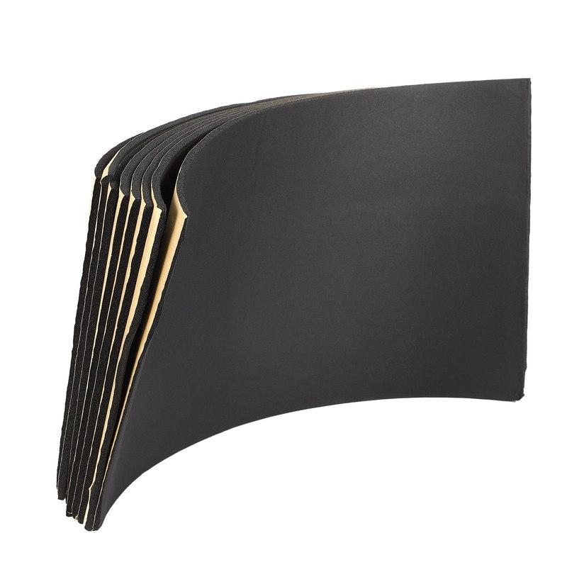 9Pcs Car Van Sound Proofing Deadening Insulation Foam New 30Cmx50cmx6mm Protector Auto Sound Insulation Deadening Accessories