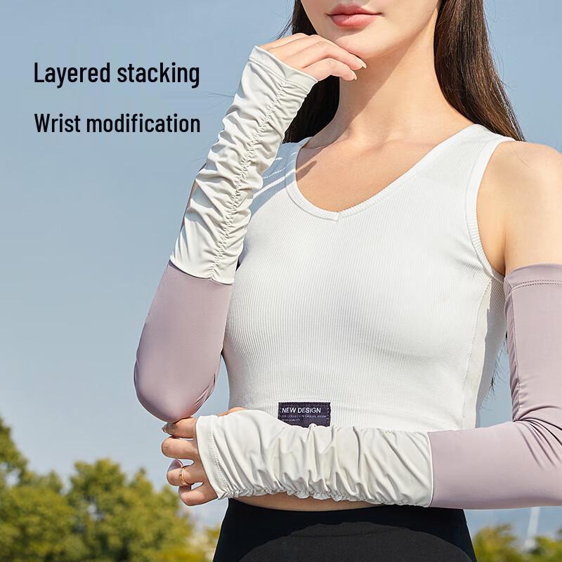 JIAOXIU Women's Fashion Lace Sun Protection Arm Sleeves