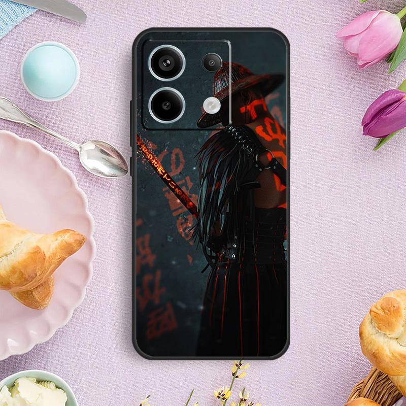 Samurai Japan Art Case For Xiaomi Redmi Note 13 11 10 12 14 15 Pro Plus Cover For Redmi 15 14C 10C 13C 12C 15C