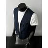 Mens Retro Workwear Vest Functional Sleeveless Jacket Outdoor Streetwear