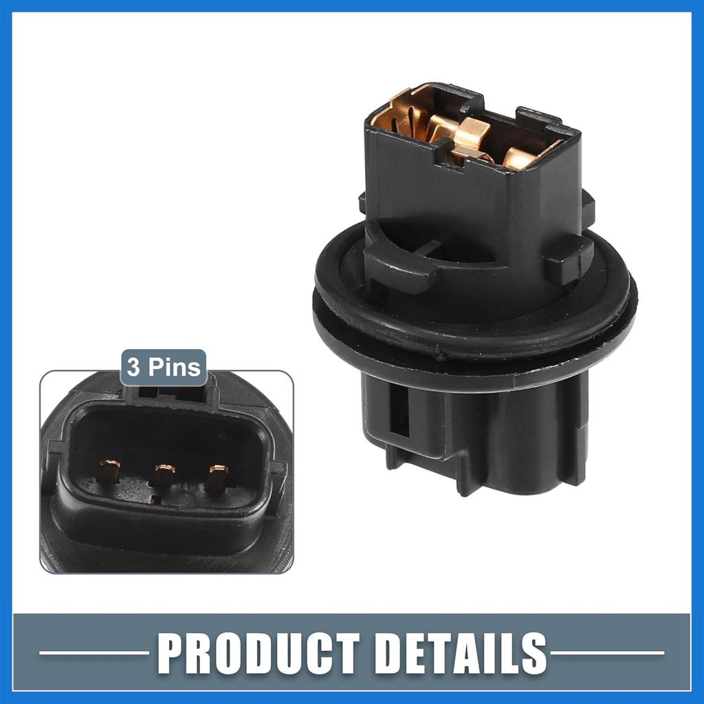 Front Turn Signal Light Lamp Bulb Holder 81128-06470 for Toyota Avalon 2013-2016 Plastic Black Auto Accessories