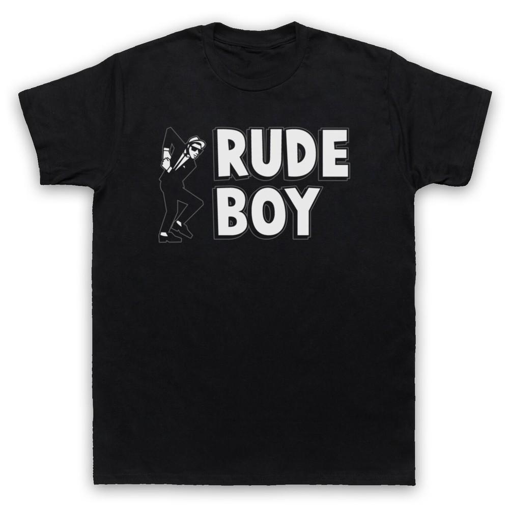 

Rude Boy Jamaican Street Culture Slogan 2 Tone Ska Fan Mens And Womens T-Shirt XL