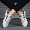 Leather Men Casual Shoes Fashion Designers Flats White Sneakers High Quality Gingham Shoes For Men Vulcanized Shoes
