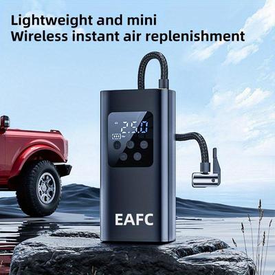 Tire Inflator Portable Air Compressor, 150PSI Portable Air Pump for Car Tires, with Digital Pressure Gauge LED Light for Car, Bike, Motorcycle