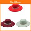 Vintage British Wool Felt Hat With Wide Brim For Men Women Outdoor Travel