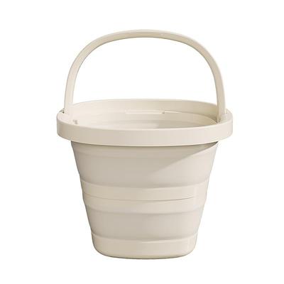 Faltbarer Wassereimer, 5L10L Fassungsvermögen, Dick, Multifunktional, Praktisch, Fußbad, Stilvolles Quadratisches Design, Ideal für Camping, Wäsche, Autowäsche,