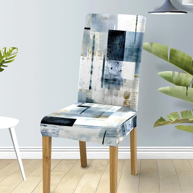 

Milk Silk Chair Cover Soft Comfortable Breathable Non Slip Printed Decorative Seat Cover All Season Universal Chair Protectors 1 pc