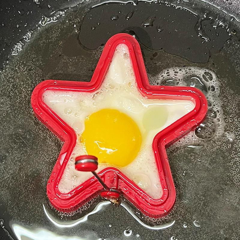 Christmas Pancake Mold Star Christmas Tree Gingerbread Man Shaped Egg Cooker Silicone Cooking Tool Non-stick Omelette Maker For