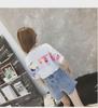 Women's 2024 Summer Korean Style Loose Letter T-Shirt - Short Sleeve, Plus Size, Trendy Half Sleeve Top for Students