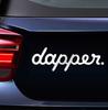 Hochwertige Weiße Dapper Auto Styling Aufkleber Decals Für Front- Und Heckscheibe Fenster Türdekor