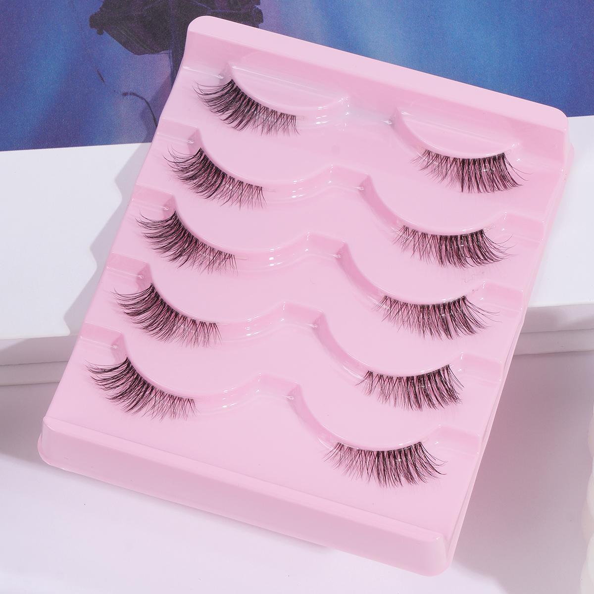 5 пар полунакладных ресниц манга — фото 3