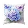 Home Decor Butterflies & Hydrangeas Floral-Printed Pillow Covers Pattern Cushion Cover Suitable for Sofa Bedroom Car Pillow