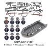 DIY WK2 Infanterie Sanitäter Soldat Motorrad Sowjetische US-Armee Militär Waffe Waffen Baustein Ziegel Kinder Kind Geschenke Spielzeug