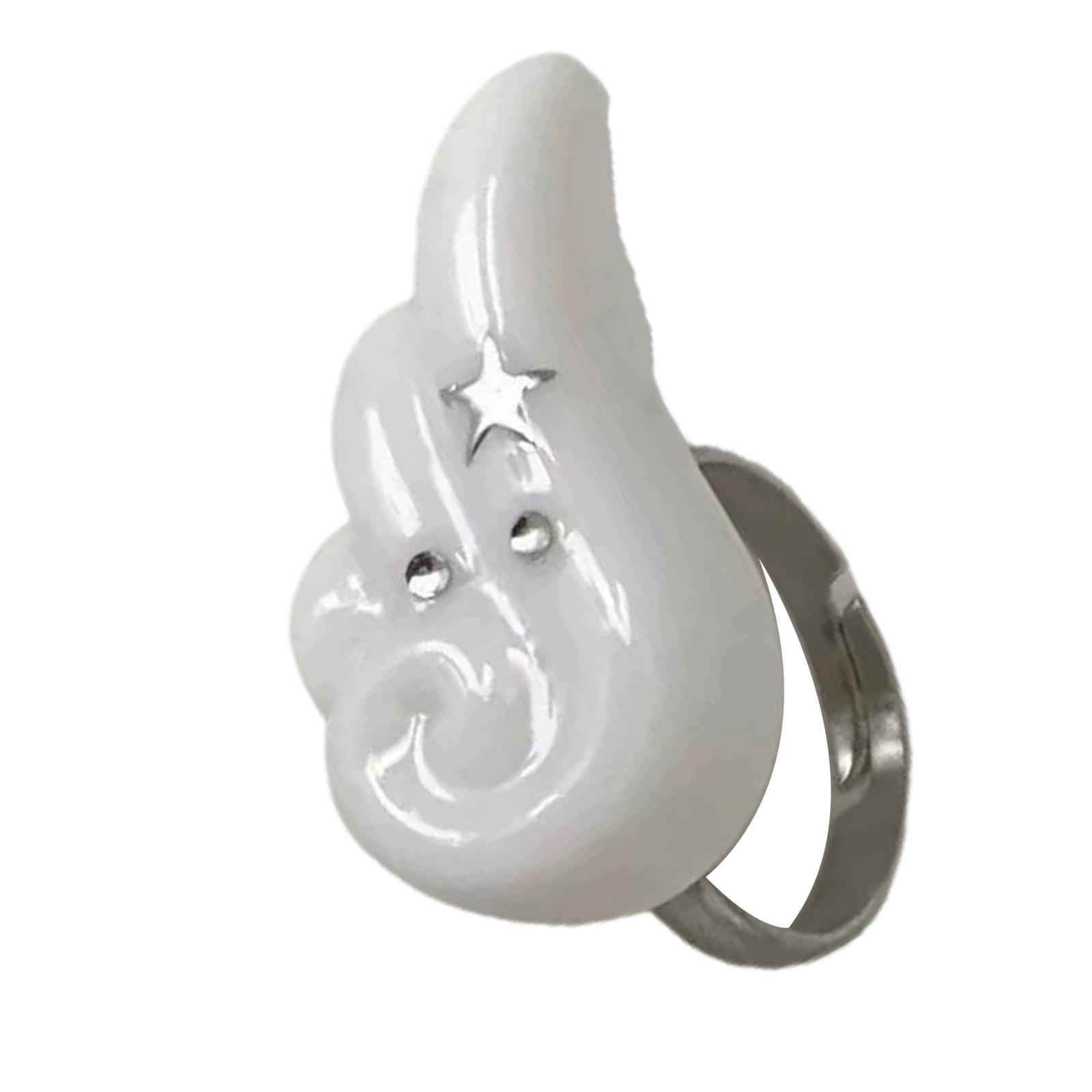 

Уникальное кольцо с регулируемыми крыльями ангела из хрустальных страз, ручной работы, из сплава, для женщин и подростков, для повседневной носки