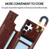 Wallet Double Button Card Slot Stand Flip Leather Case For Samsung Galaxy S25 S24 Ultra S23 Plus S24FE S22 S21 S20 Note 20