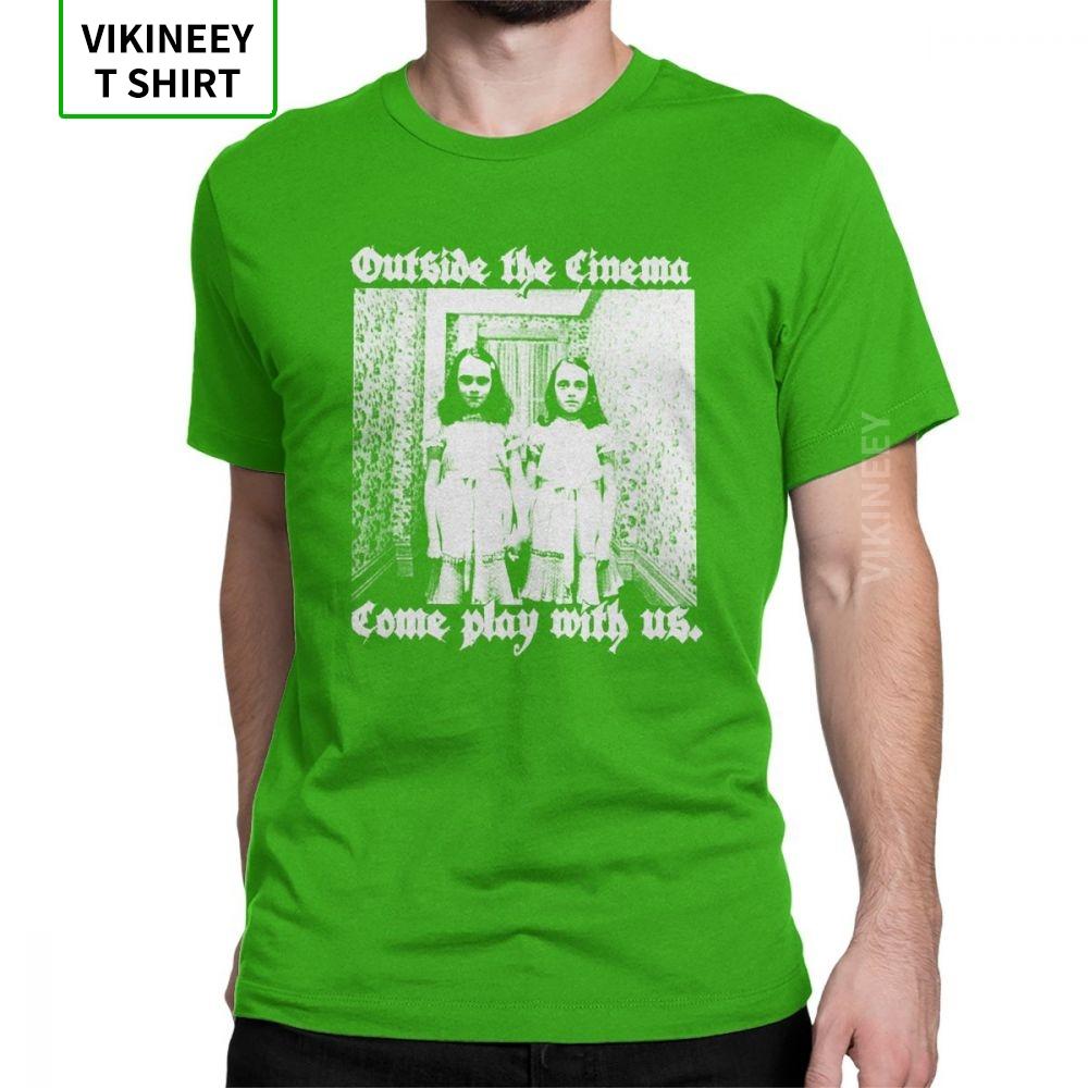 OTC Shinning Horror T Shirt Unisex Cotton Vintage T-Shirt Redrum Movie Grady Twins Scary Creepy Halloween Tee Short Sleeve Clothes