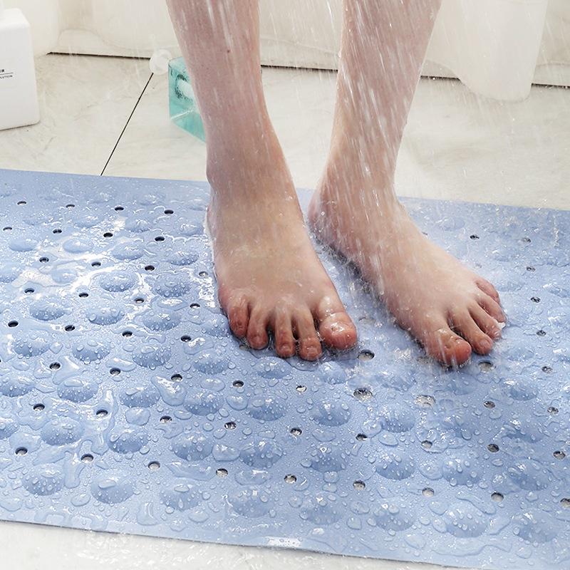 BINGOBANG Tappetino Da Bagno Antiscivolo Con Ventose, Extra Lungo 100x40 Cm, Con Fori Di Drenaggio, Lavabile, Per Vasca E Doccia