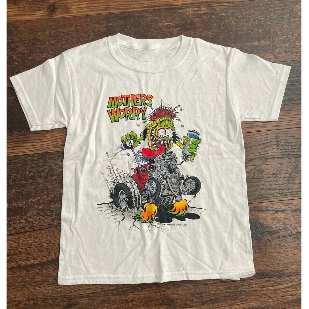 Rat Fink Mothers Worry Shirt Ed Rot Short Sleeve S-4XL Shirt Unisex Fashion Unisex T-Shirt