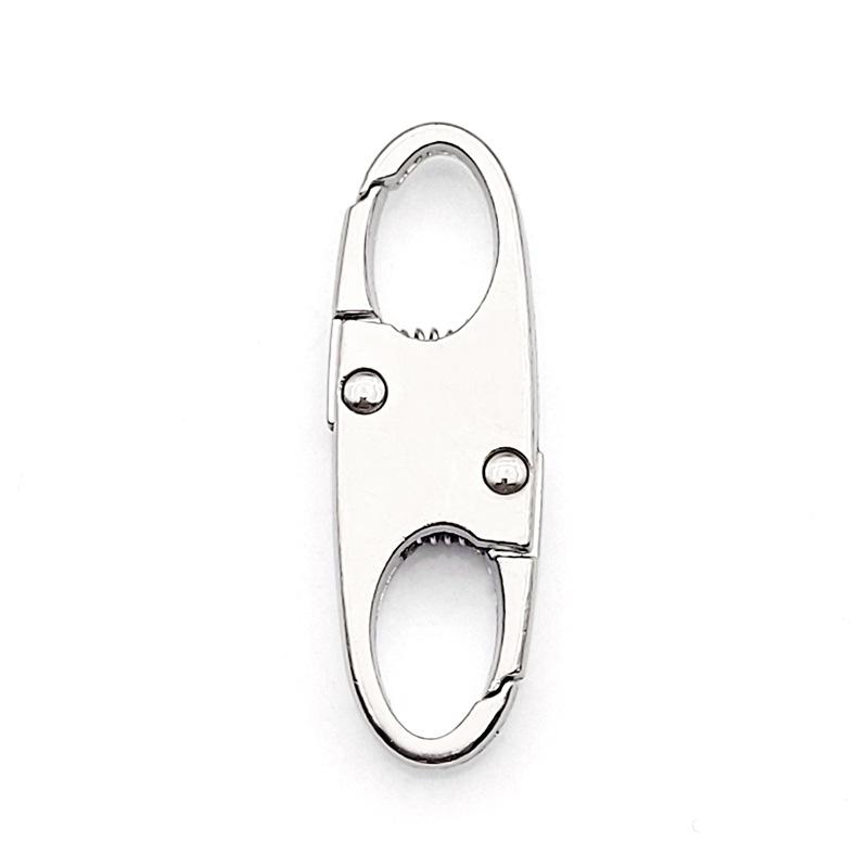 S-shaped Detachable Zipper Puller & Figure-8 Quick Release Keychain Buckle