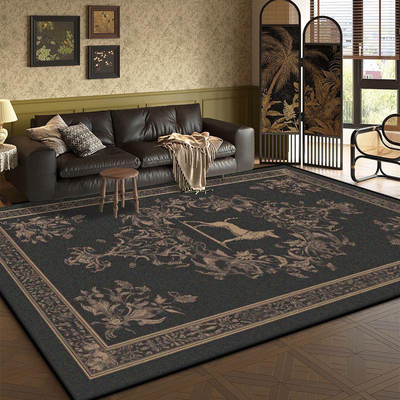 Bohemian Retro Style Living Room Carpet Animal Luxury American Fluffy Tea Table Rug Bedroom Bed End Anti-slip Large Area Mat