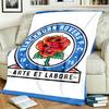 Blackburn Rovers FC Theme Personalized Outdoor Flannel Blankets Soft And Suitable For All Seasons Perfect For Sofas Beds And Camping